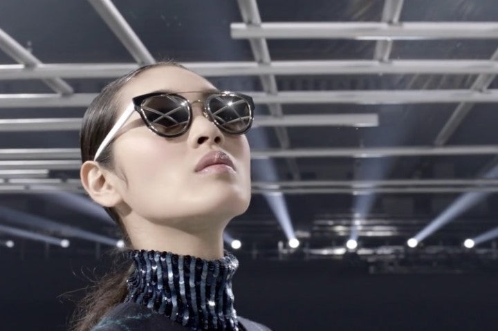 Diorchromic sunglasses Dior Light Gold and Navy Double Bridge DiorChromic  main image 4