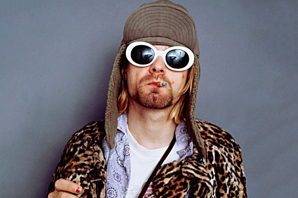 Christian Roth reissue Kurt Cobain's Iconic White Sunglasses - OnlyLens