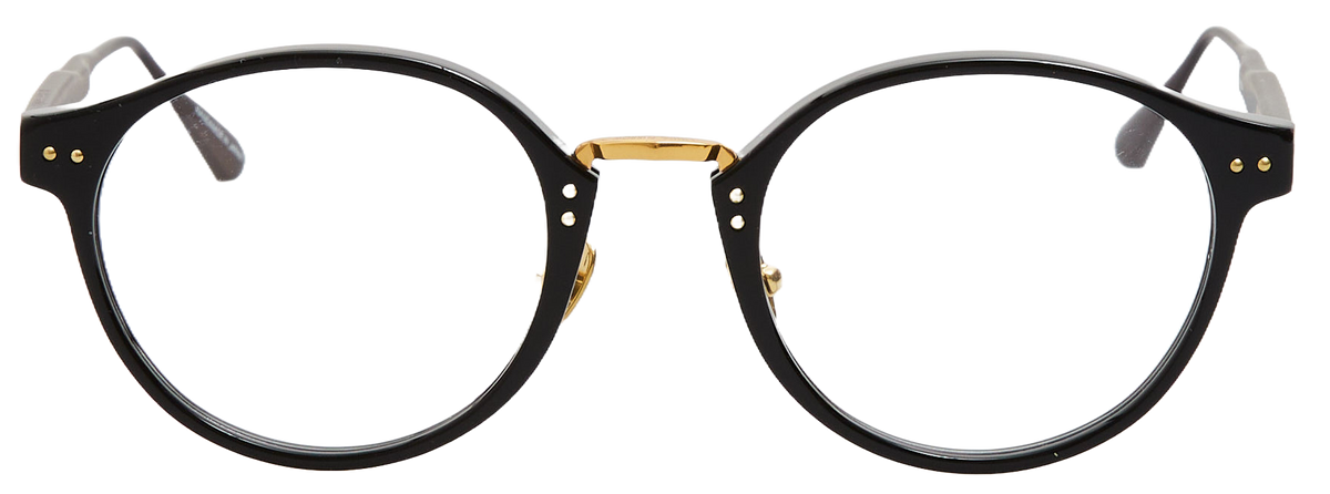 Color_LFL1535C4OPT - Marco Oval Optical Frame in Black and Yellow Gold