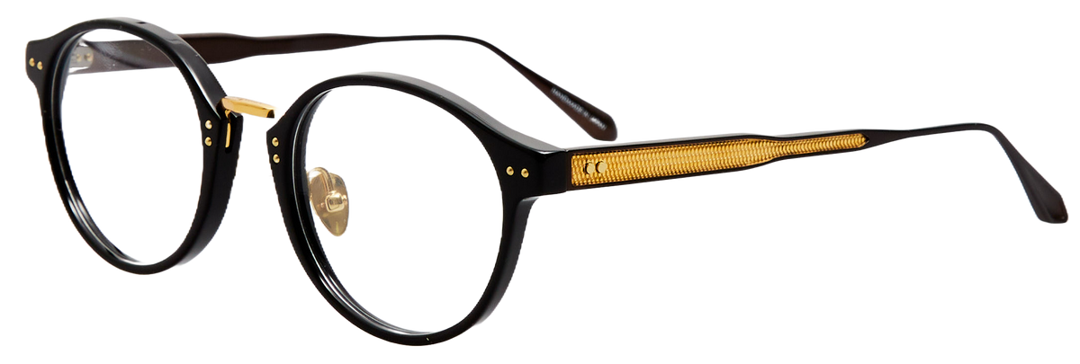 Color_LFL1535C4OPT - Marco Oval Optical Frame in Black and Yellow Gold