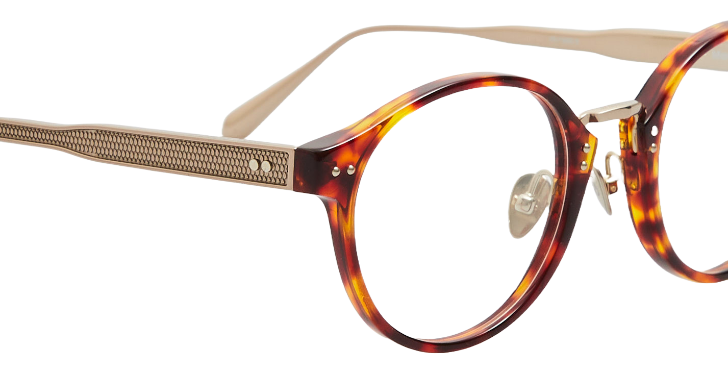 Color_LFL1535C5OPT - Marco Oval Optical Frame in Dark T-Shell - Light Gold