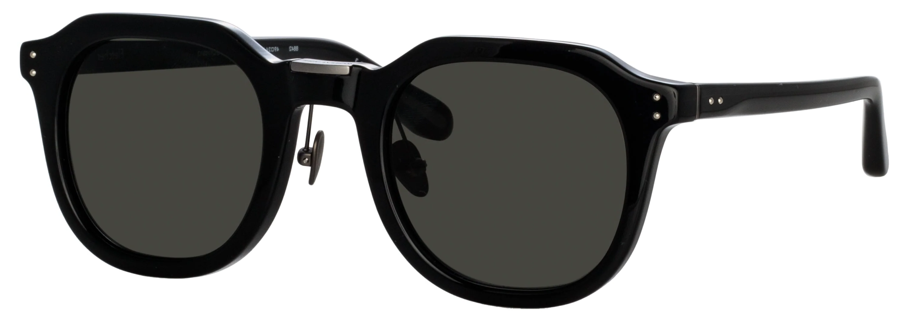 Color_LFL1103C13SUN - Fletcher Angular Sunglasses in Black and Matte Nickel