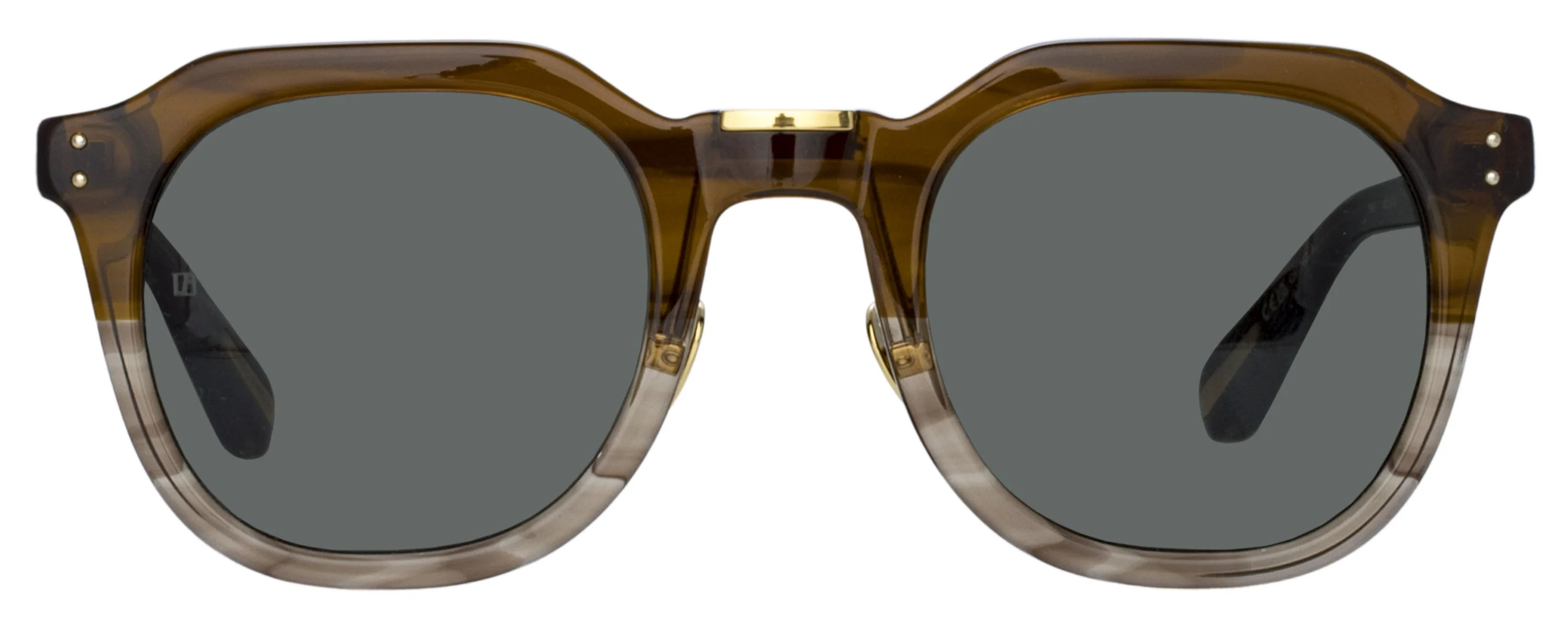 Color_LFL1103C15SUN - Fletcher Angular Sunglasses in Caramel Horn and Light Gold