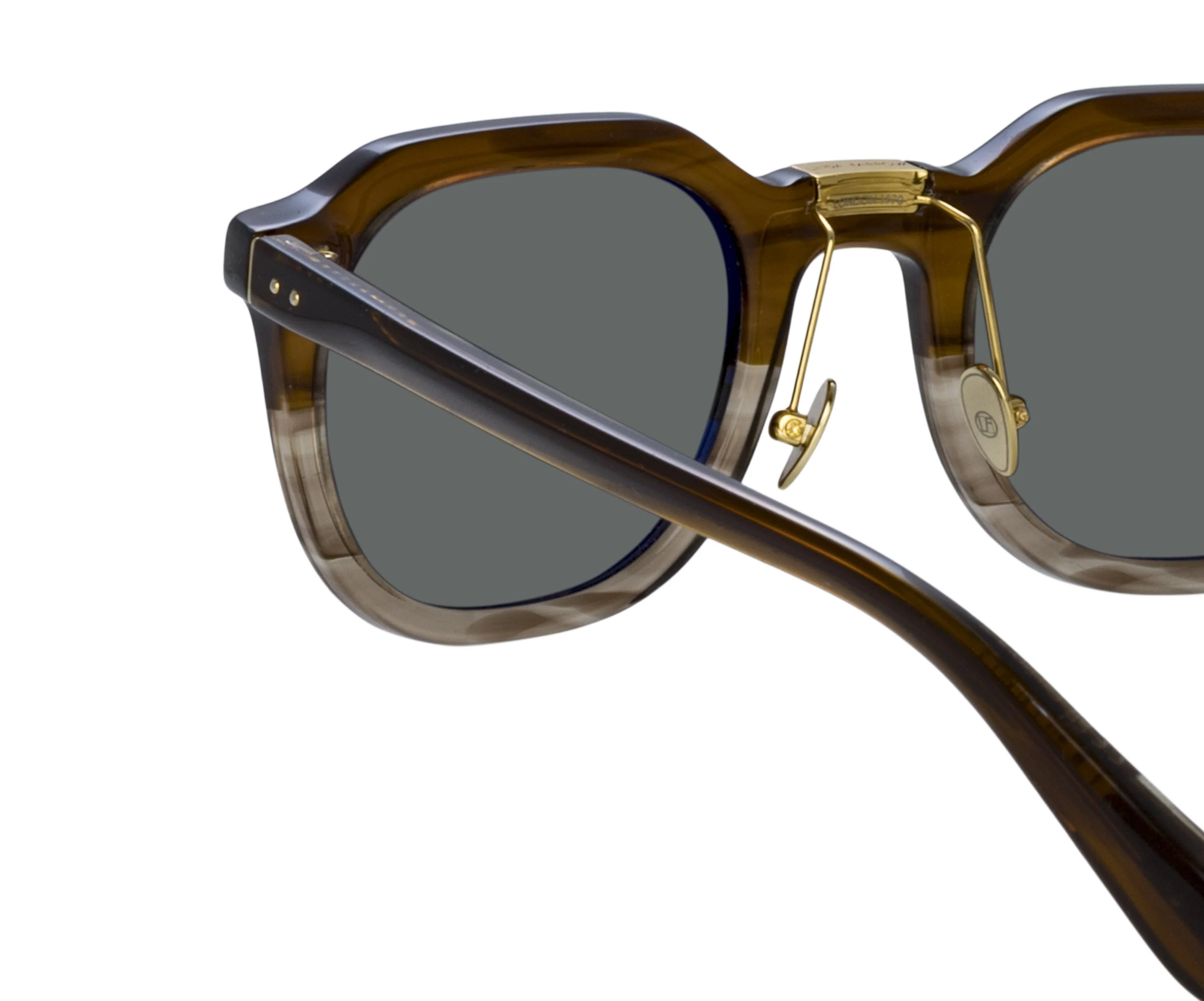 Color_LFL1103C15SUN - Fletcher Angular Sunglasses in Caramel Horn and Light Gold