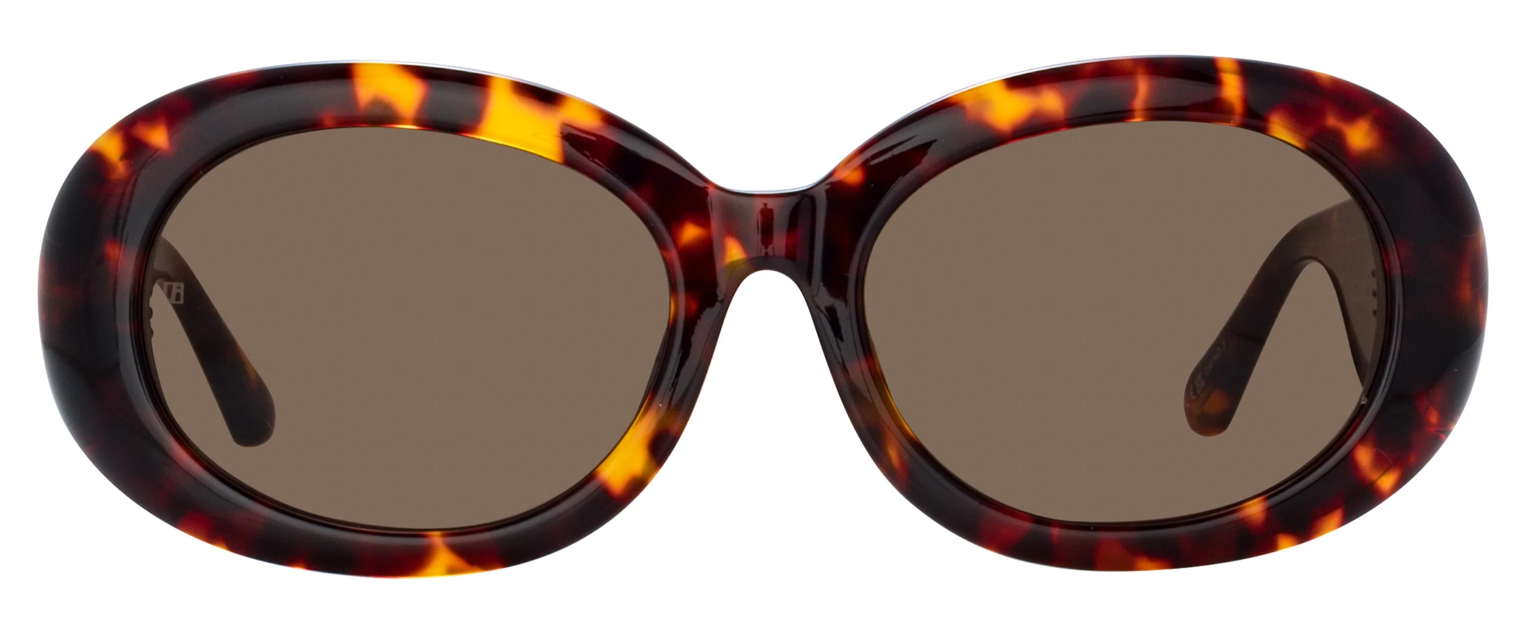 Color_LFL1462C2SUN - Lina Oval Sunglasses in Tortoiseshell