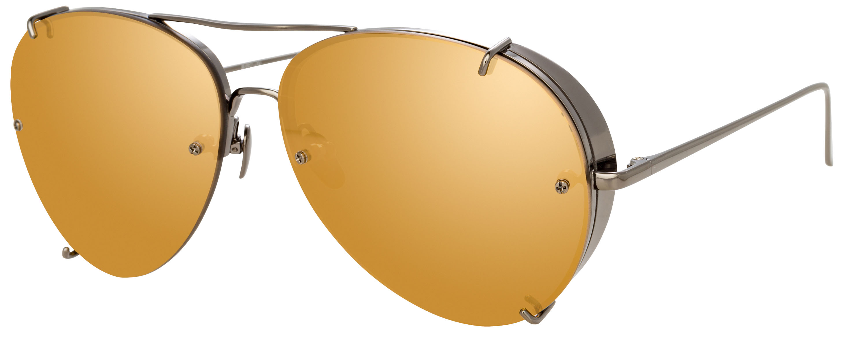 Color_LFL729C8SUN - Linda Farrow Peggy C8 Aviator Sunglasses