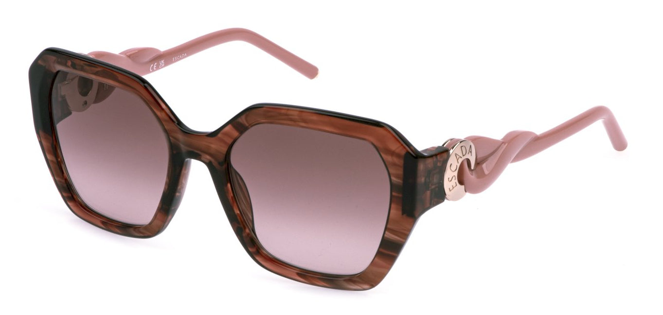 Color_03BQ - Wavy Brown / Brown Gradient Pink