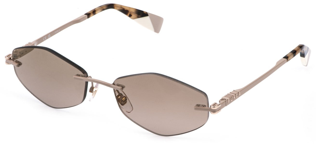 Color_8F9G - Shiny Full Beige / Brown - Deg. Mirror Gold