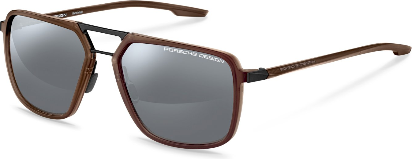 Color_C - Brown Black / Red Mirror silver