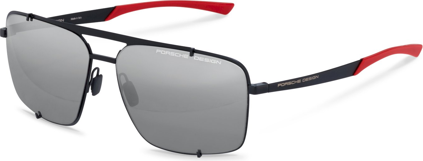 Color_A - Black - Red / Mirror Silver