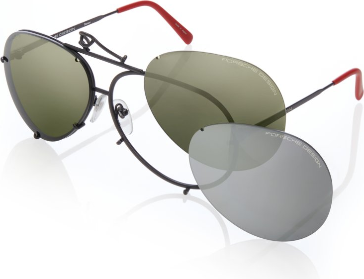 Color_R - Titanium Black / Green - Deg. Mirror Silver