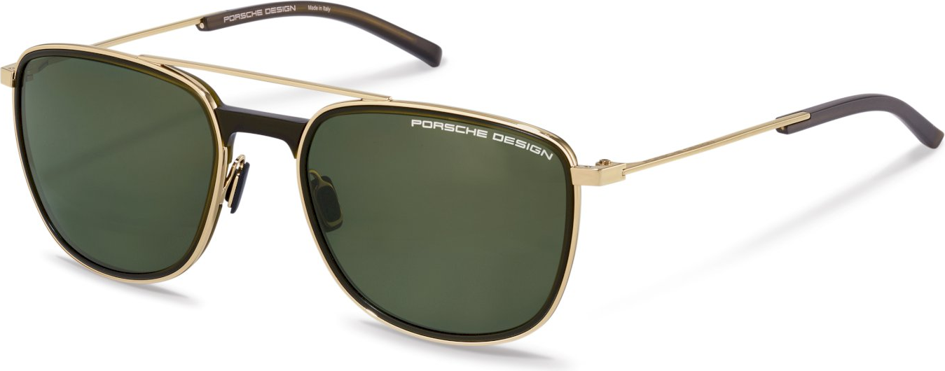 Color_B - Gold and Grey / Green Polarized