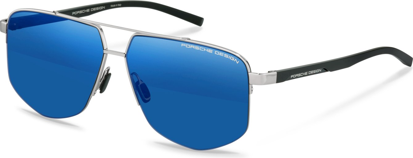 Color_B195 - Palladium - Black / Blue Mirror Blue