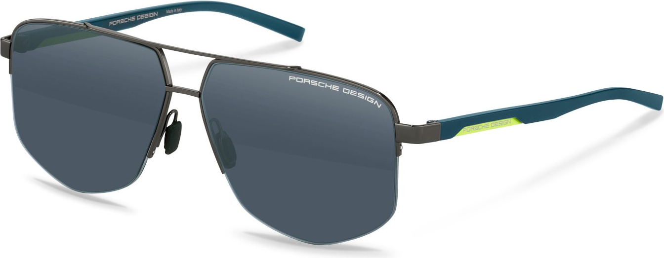 Color_C187 - Dark Grey - Blue - Green / Blue - Mirror Silver