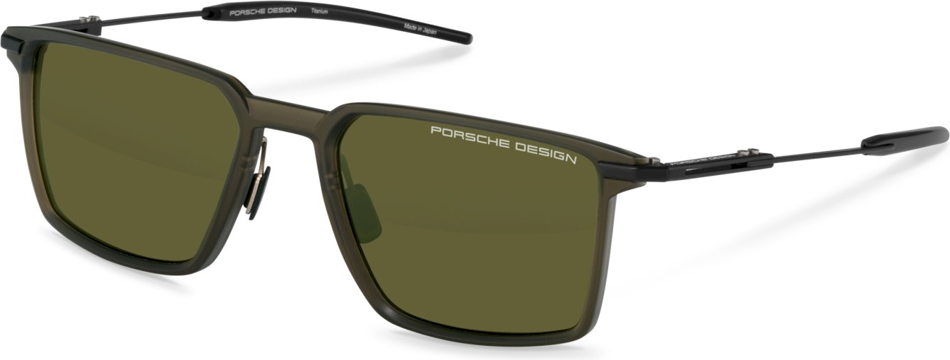 Color_B427 - Titanium Olive - Black / Green Deg. Mirror Silver Polarized
