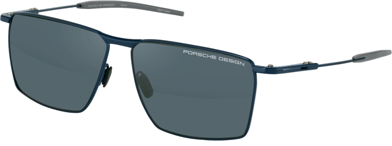 Color_B388 - Titanium Blue - Grey / Blue Mirror Silver