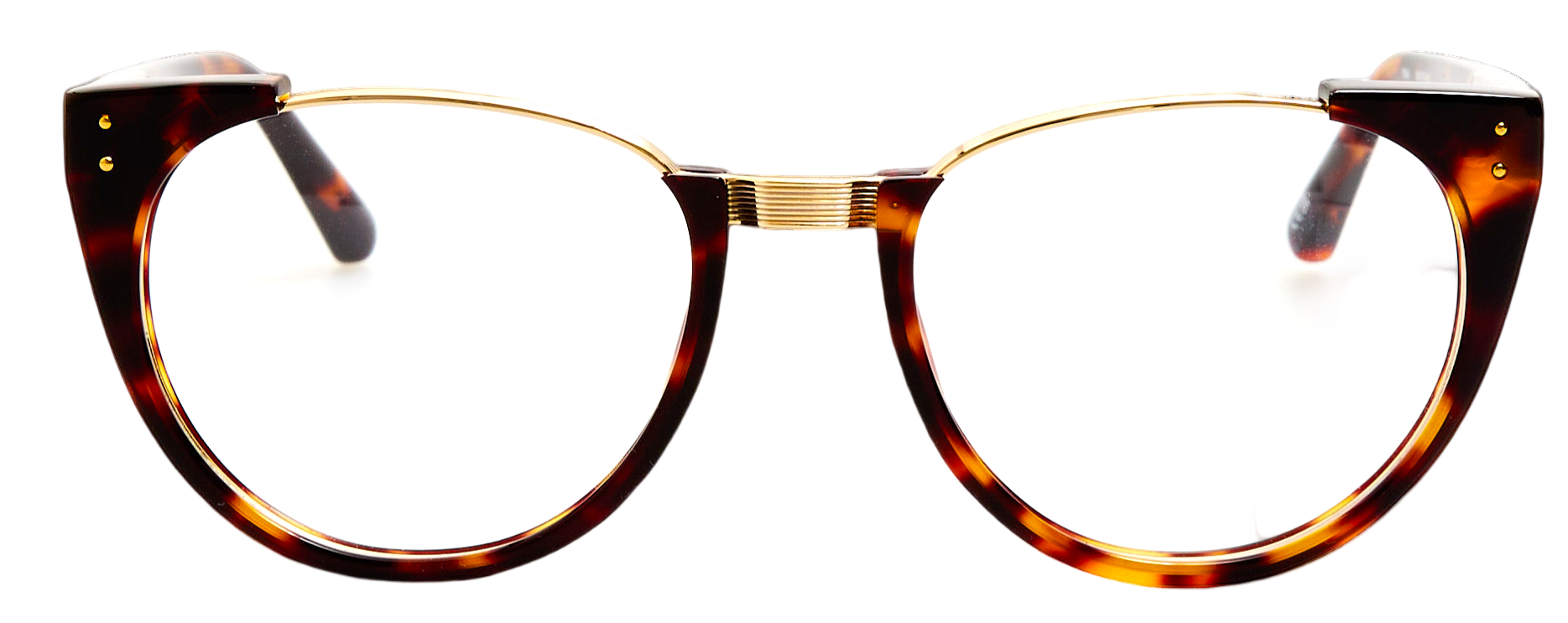 Color_LFL136C61OPT - Iris Oval Optical Frame in Black Dark T-Shel Light Gold