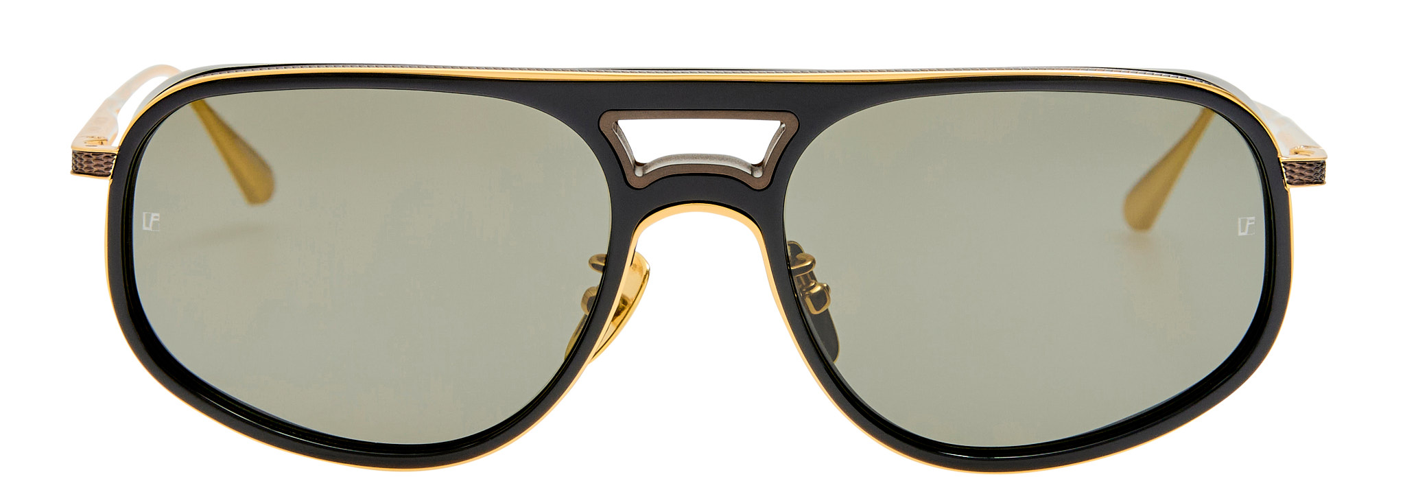 Color_LFL1674C1SUN - Calder Aviator Sunglasses Black and Grey