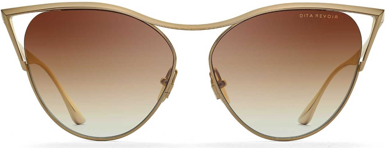 Color_DTS509-59-01 - White Gold / Dark Brown To Clear