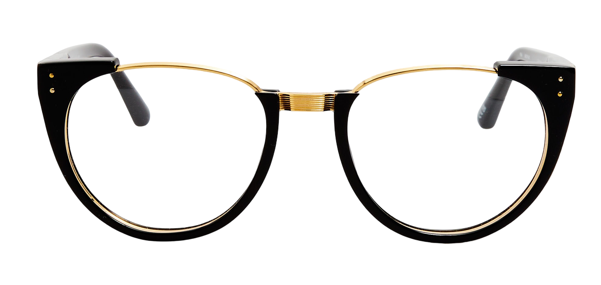 Color_LFL136C60OPT - Iris Oval Optical Frame in Black Yellow Gold