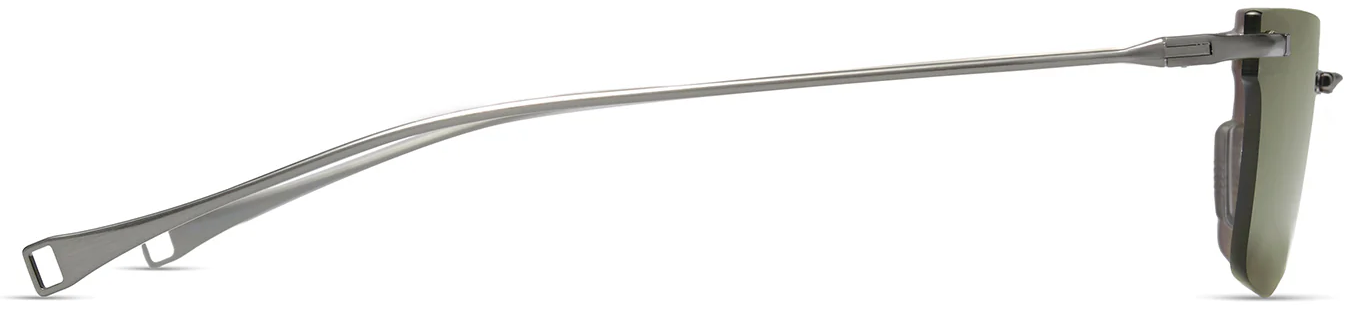 Color_DLS125-A-03 - Brushed Antique Silver / Air Lens - Green