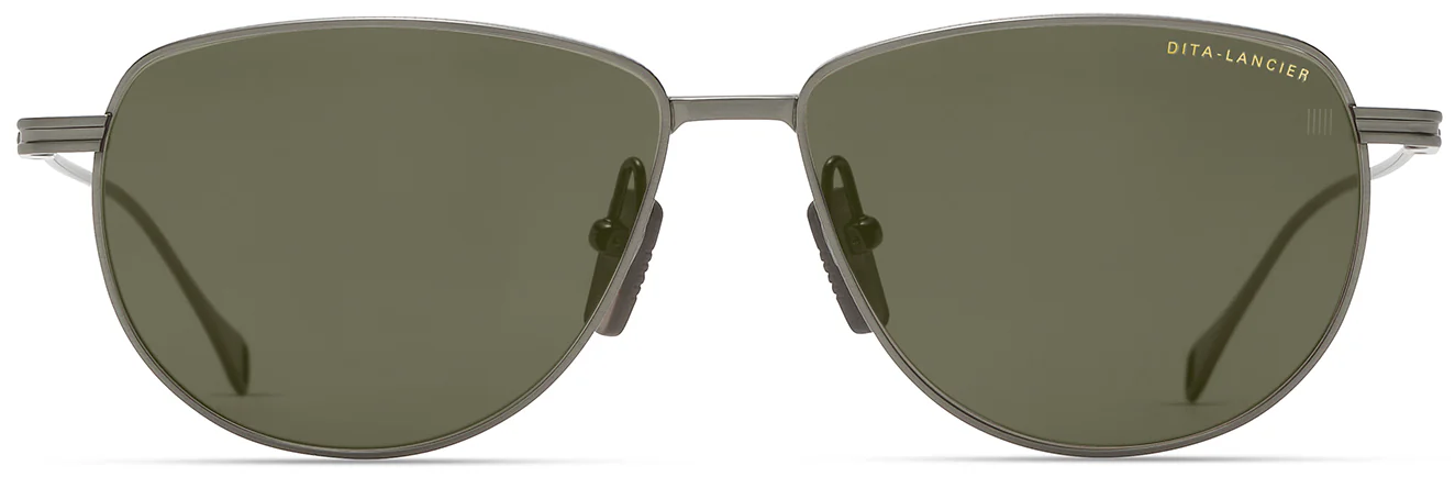 Color_DLS132-A-03 - Brushed Antique Silver / Air Lens - Green