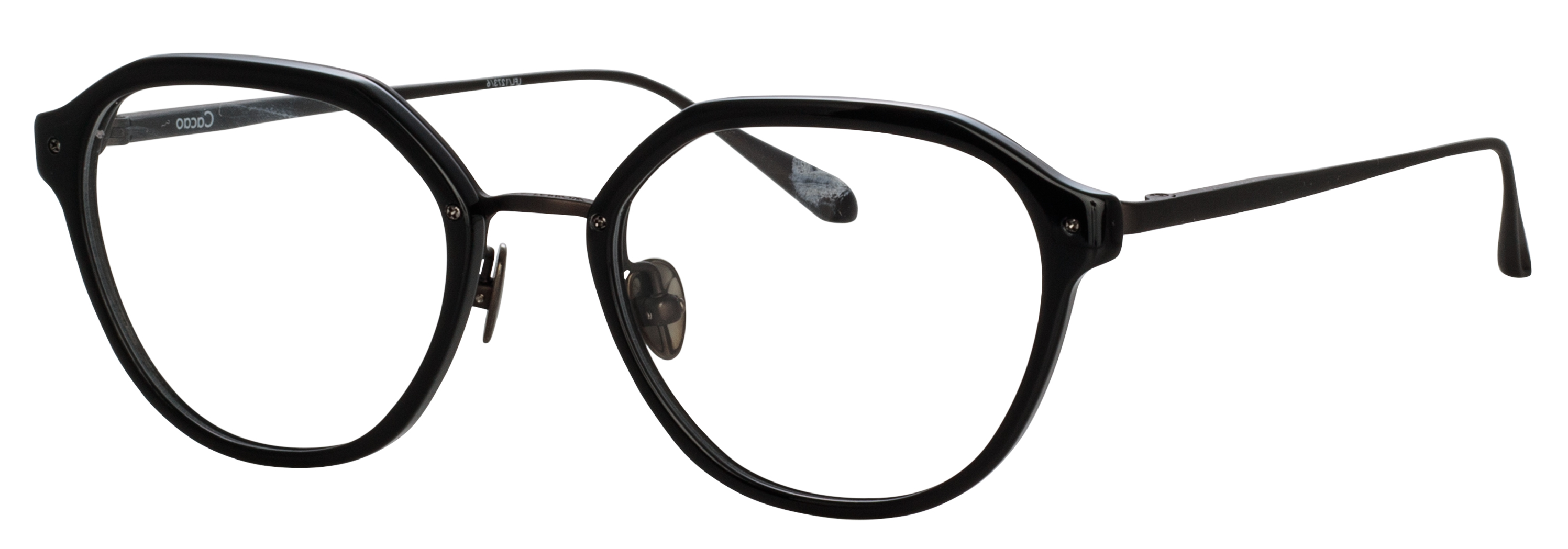 Color_LFL1273C6OPT - Cacao Angular Optical Frame in Matt Nickel