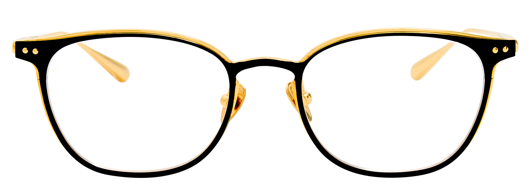 Color_LFL1616C1OPT - Anderson D-Frame Optical in Satin Black and Yellow Gold