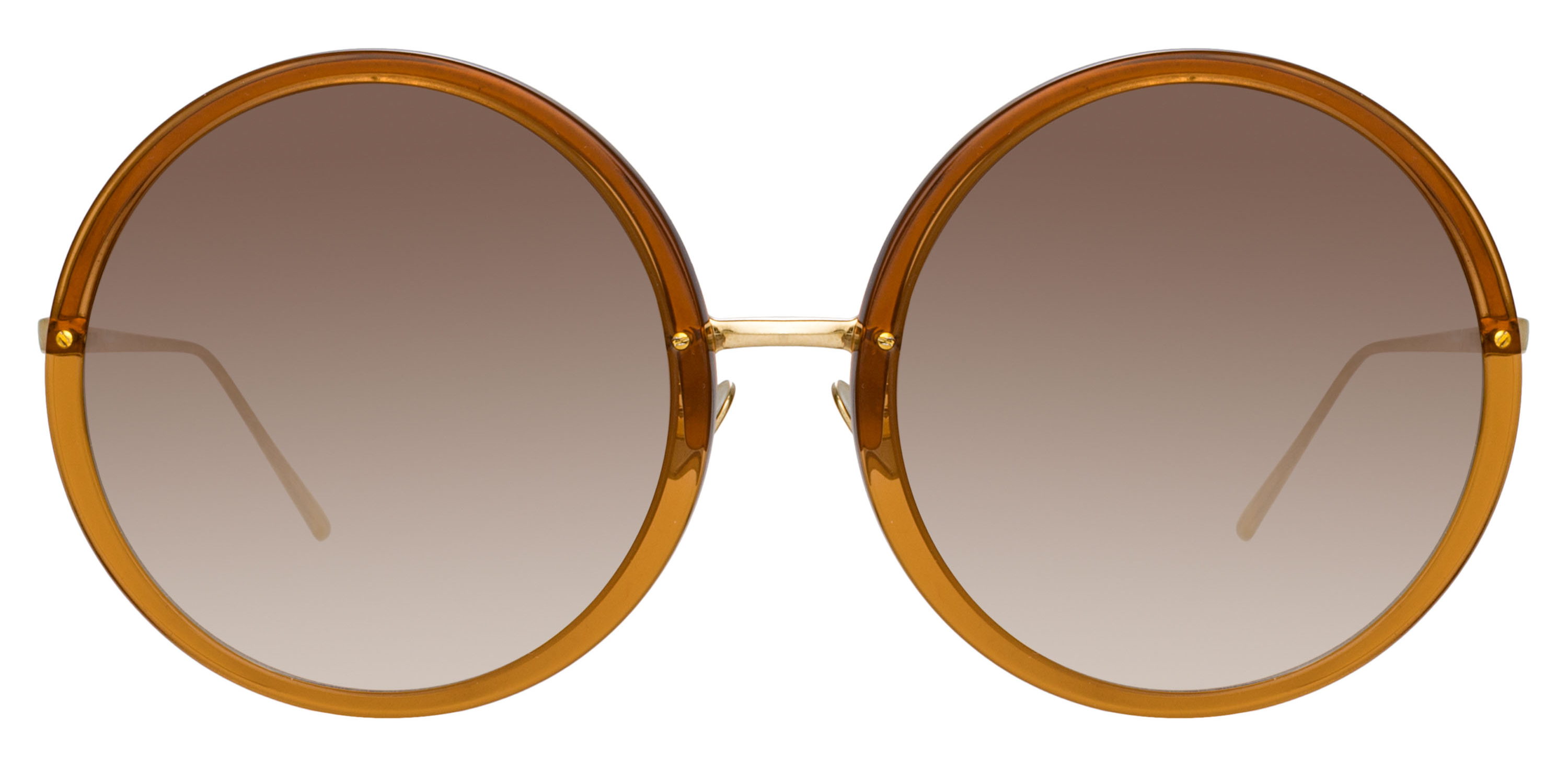 Color_LFLC457C34SUN - Kew Round Sunglasses Brown and Brown Grad