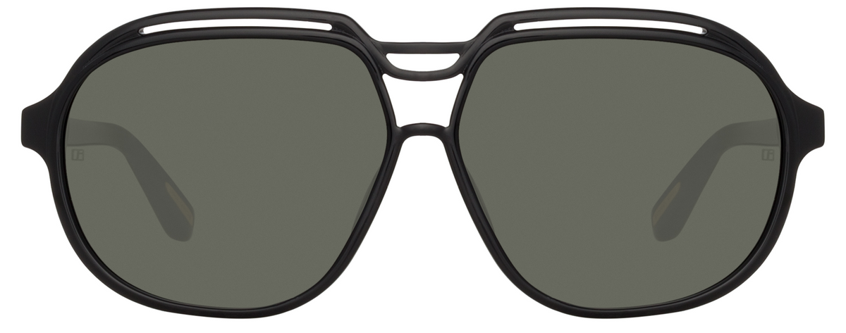 Color_LFL1294C1SUN - Raphael Aviator Sunglasses in Black and Grey