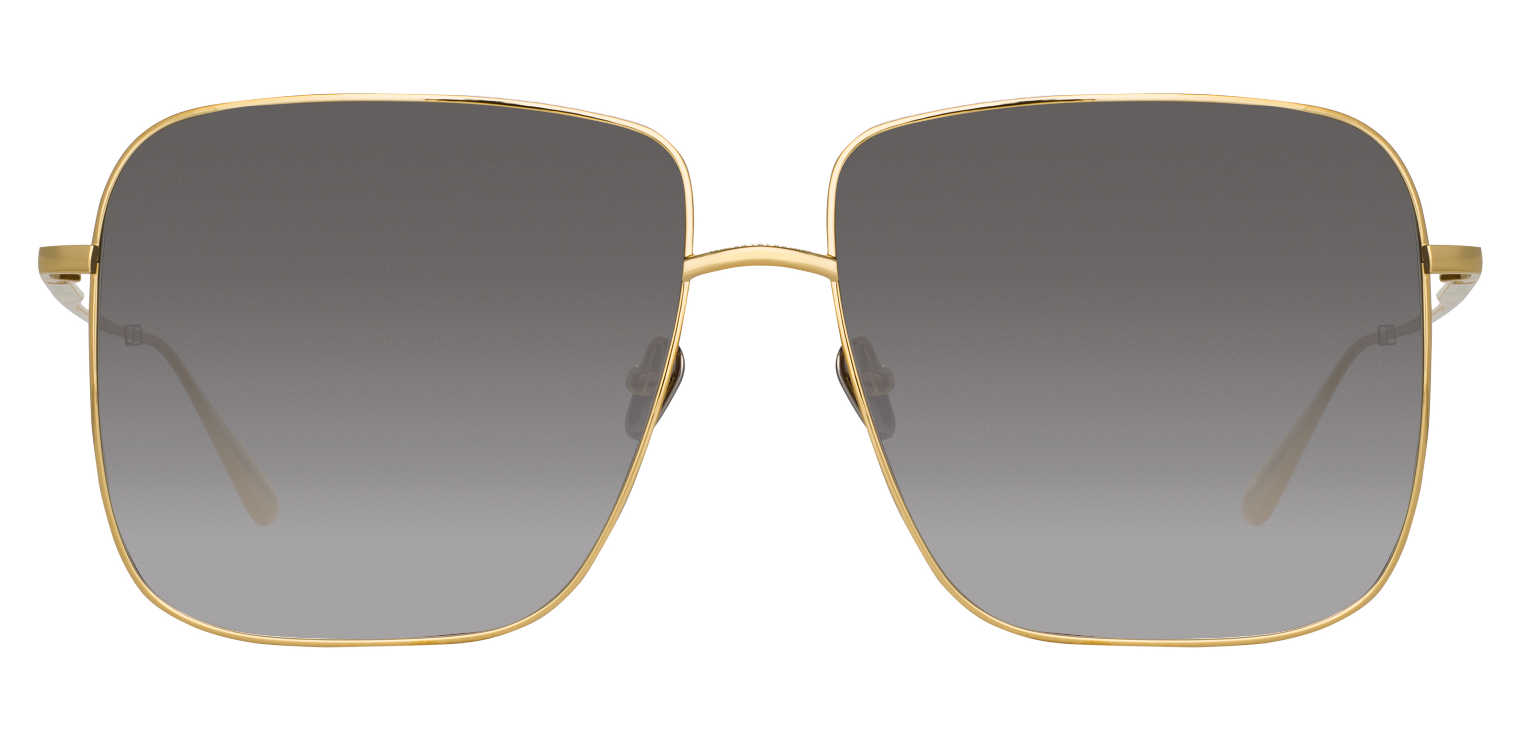 Color_LFL1254C2SUN - Andoa Squared Sunglasses in Titanium Yellow Gold and Grey Gradient