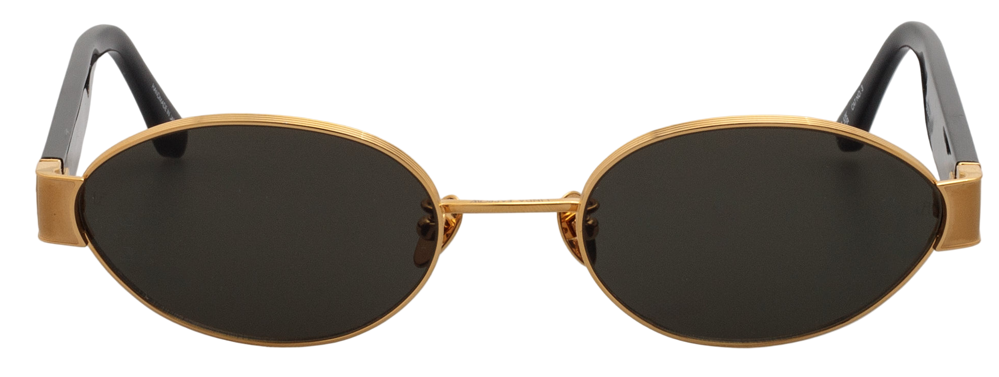 Color_LFL1469C1SUN - Sadie Oval Sunglasses in Yellow Gold and Grey