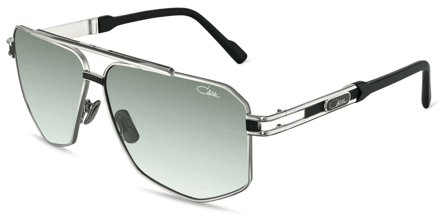 Color_002 - Black - Silver Mat / Green Gradient AR coated