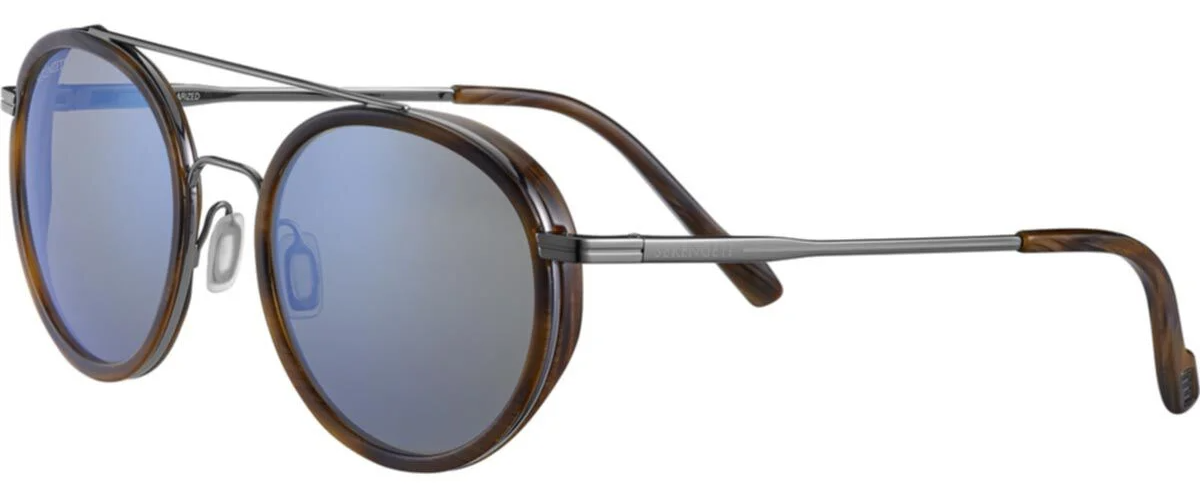 Color_KVI - Striped Brown / Mineral Polarized 555nm Blue Photocromatic Cat 2 to 3