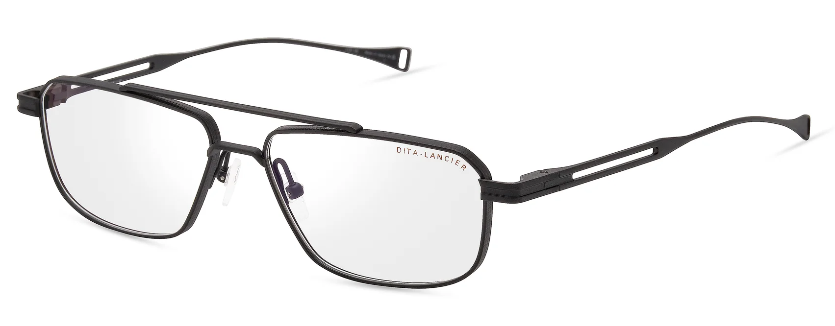 Color_DLX135-A-03 - Matte Black - Clear Blue Light Filter - Clear