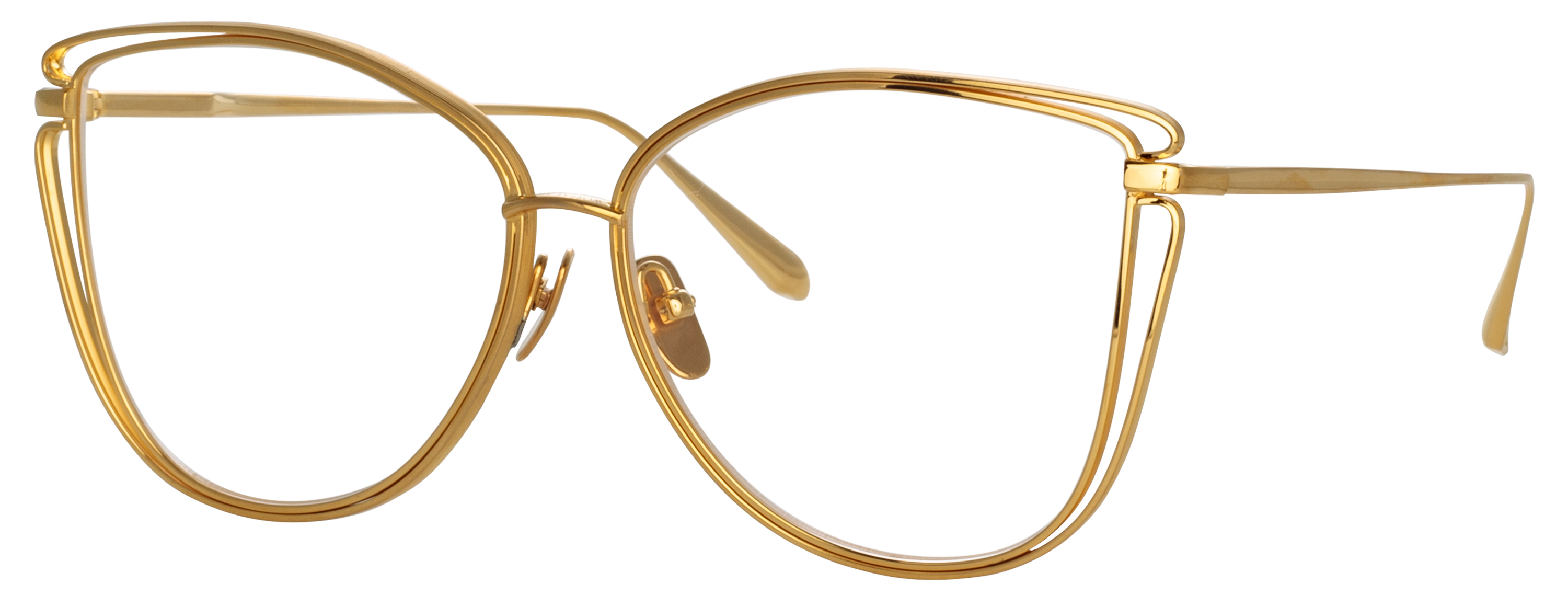 Color_LFL1422C5OPT - Dinah Cat-Eye Optical Frame Yellow Gold