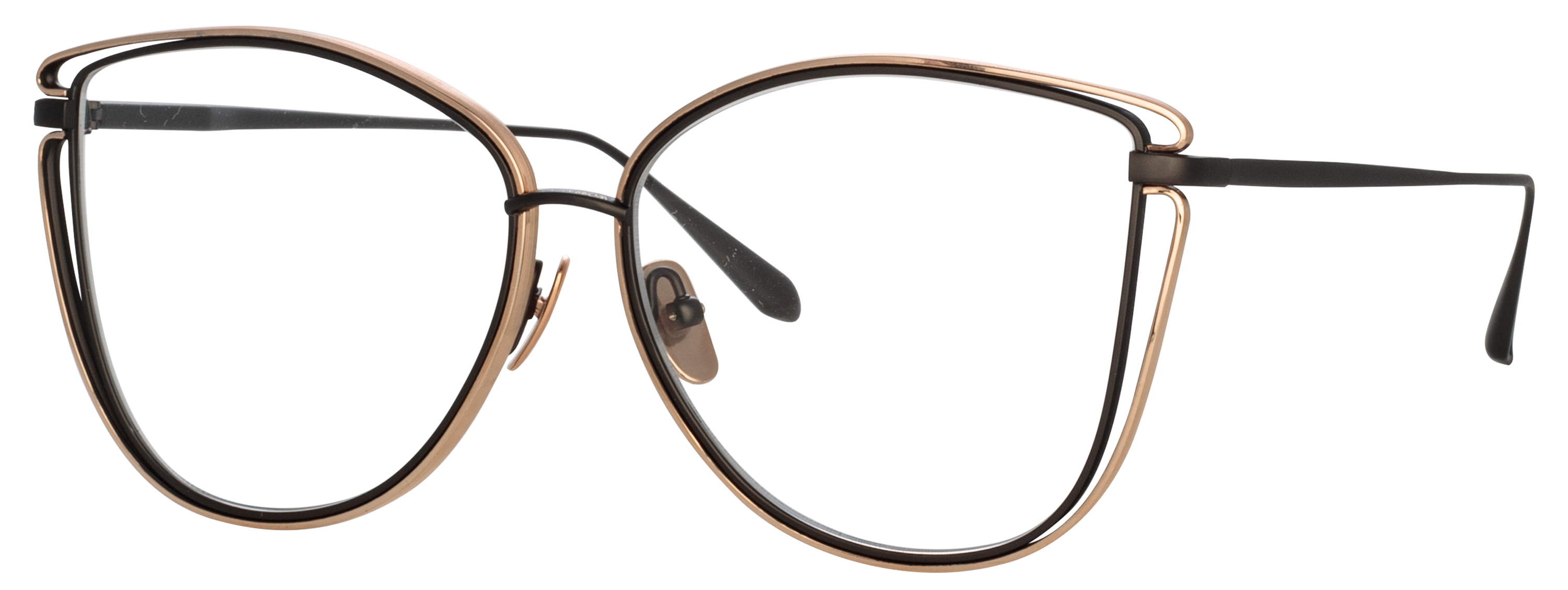Color_LFL1422C4OPT - Dinah Cat-Eye Optical Frame Matt Nickel and Rose Gold