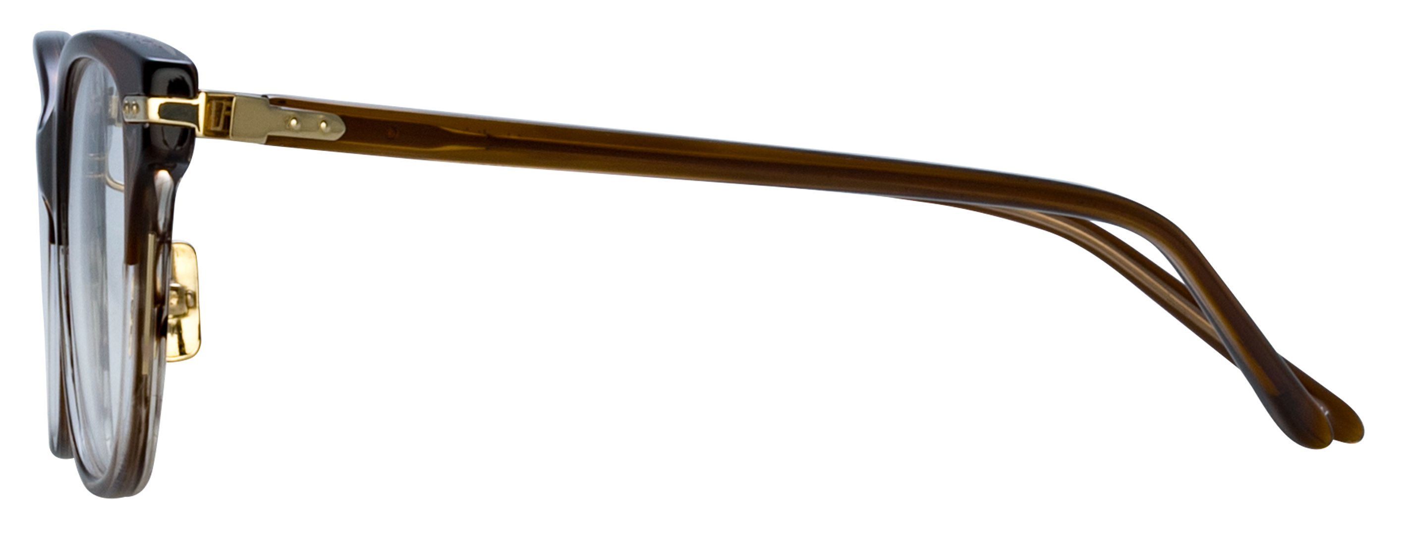 Color_LF86AC3OPT - Hadid Cat-Eye Optical Frame in Caramel Horn