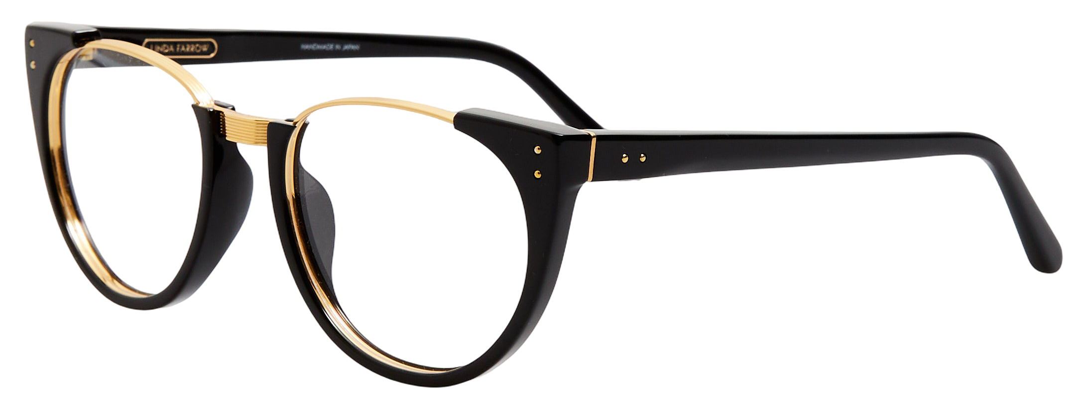 Color_LFL136C60OPT - Iris Oval Optical Frame in Black Yellow Gold