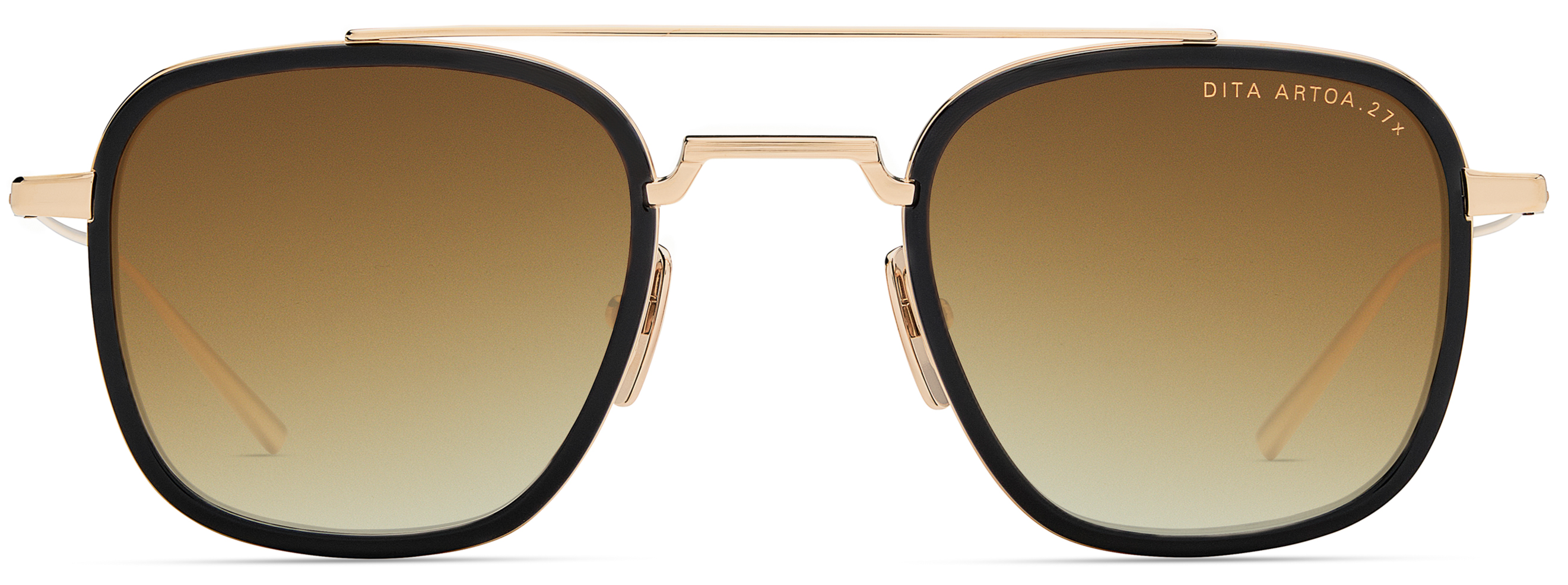 Color_DTS474-A-03 - White Gold - Black / Brown To Clear Gradient