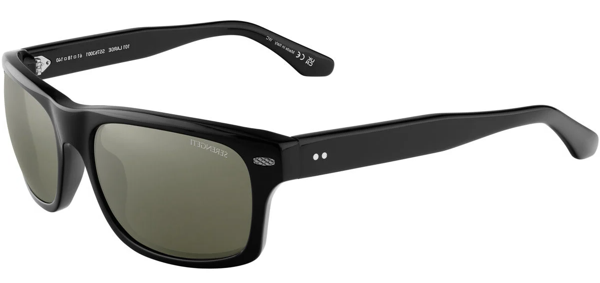 Color_SS763001 - Shiny Black / Mineral Polarized Photochromic 555nm Silver Cat 3 to 3