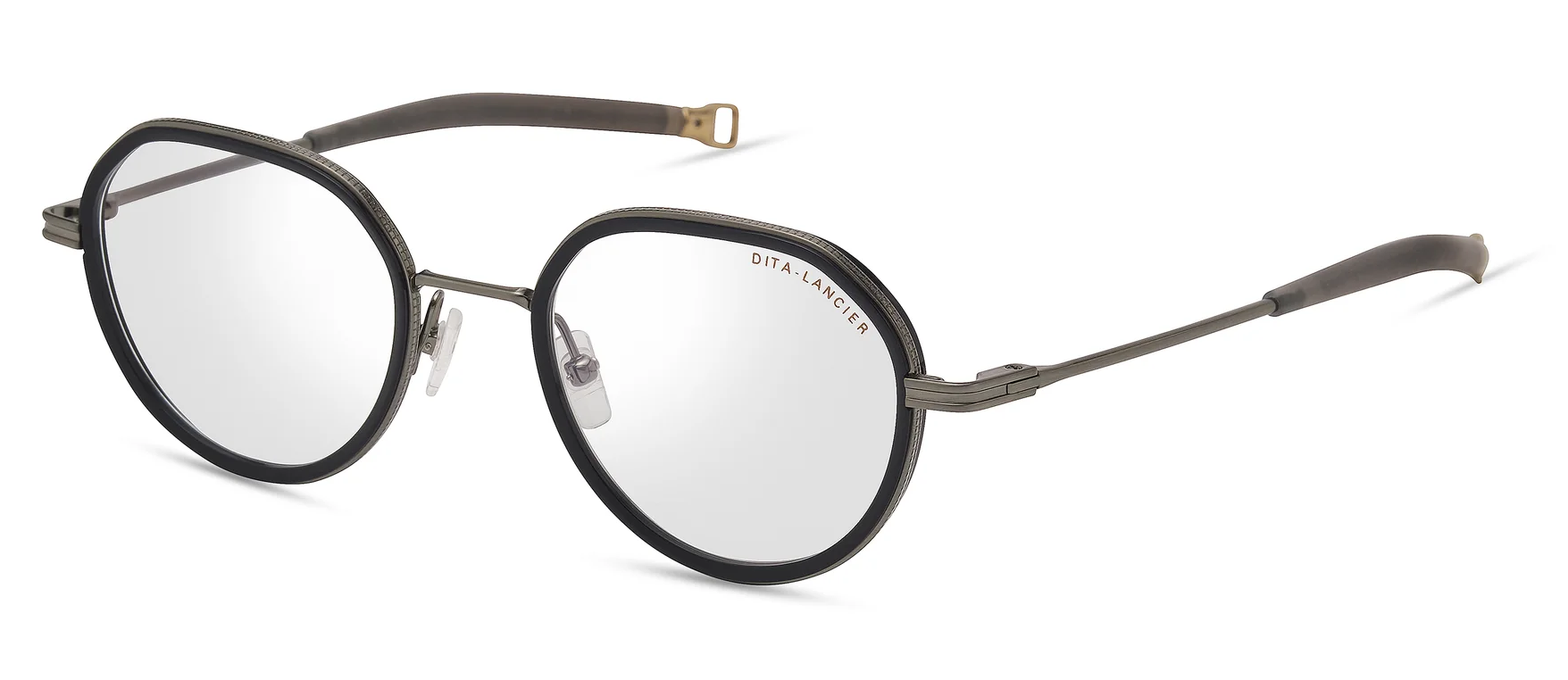 Color_DLX444-A-01 - Brushed Antique Silver - Navy - Clear Blue Light Filter - Clear