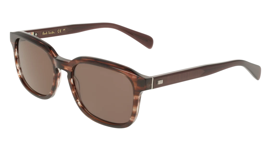 Color_604 - Transparent Striped Wine / Brown