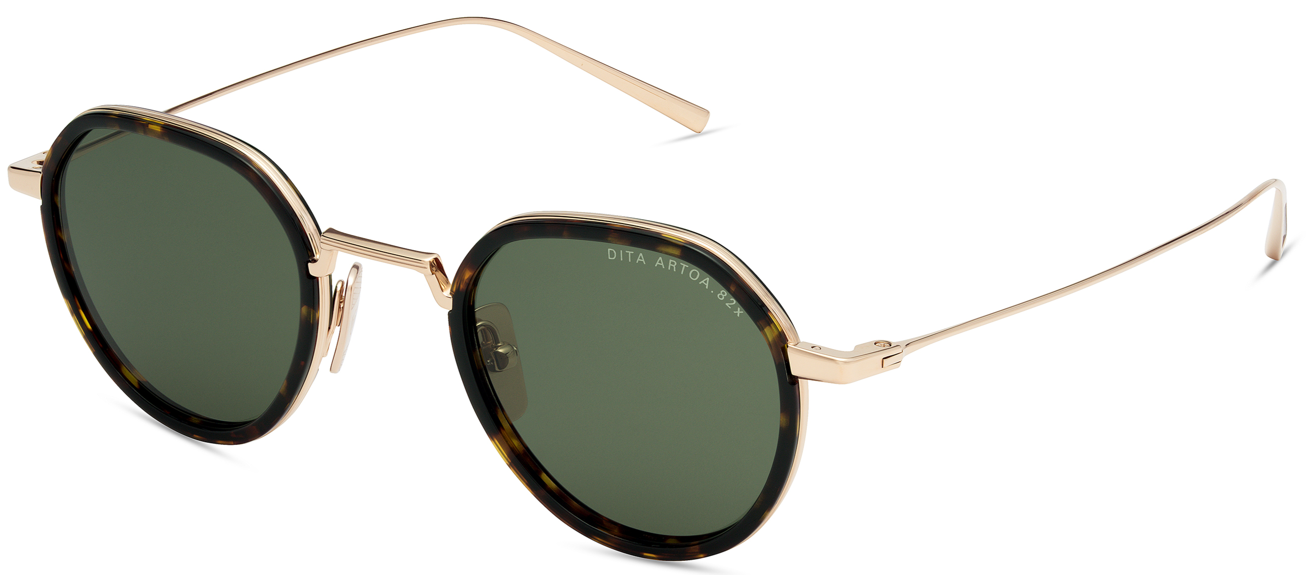 Color_DTS475-A-01 WHITE GOLD-DARK TORTOISE / GREEN