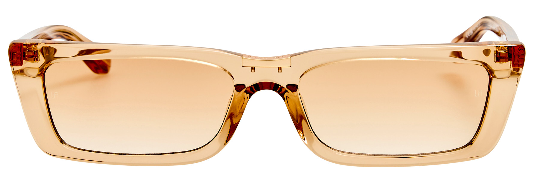Color_LFL1624C2SUN - Lucia Cat Eye Frame Sunglasses in Honey and Camel Grad
