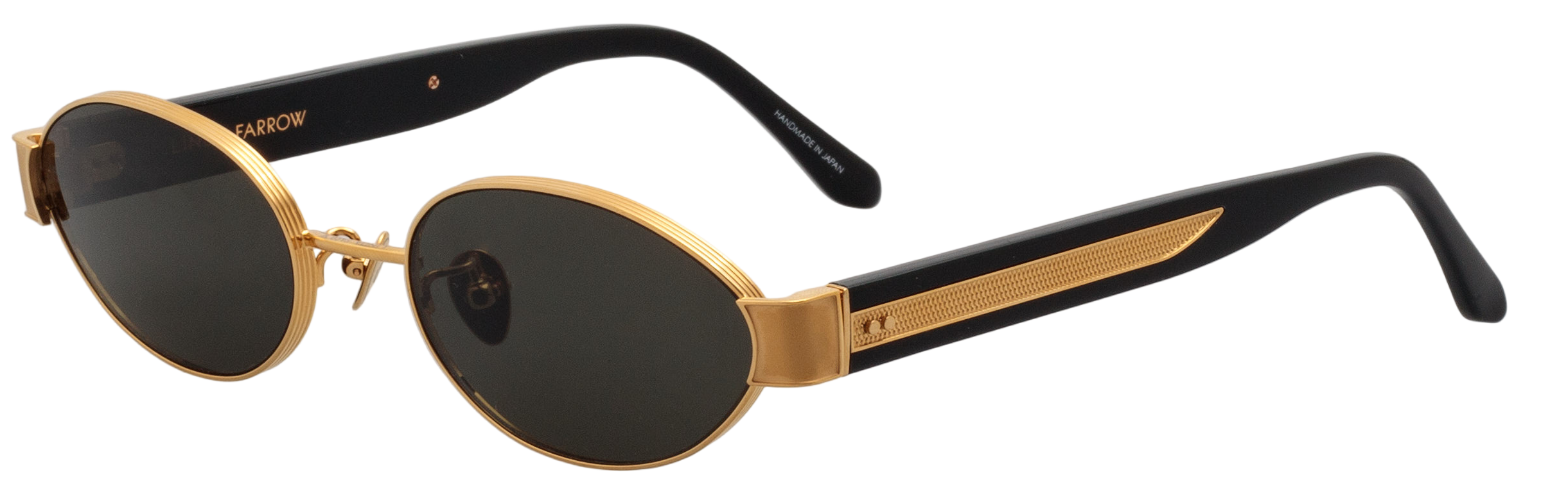 Color_LFL1469C1SUN - Sadie Oval Sunglasses in Yellow Gold and Grey