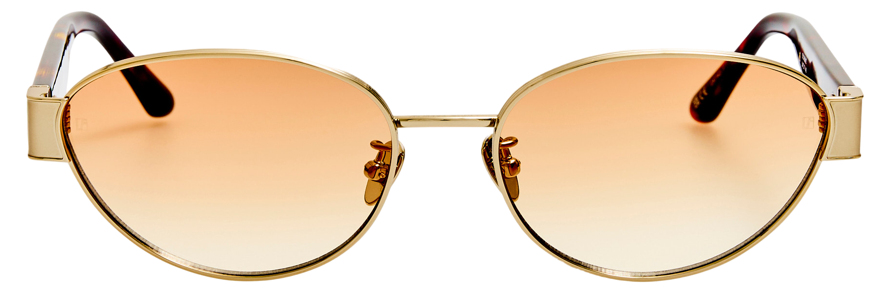 Color_LFL1656C2SUN - Sheri Cat-Eye Sunglasses in Light Gold and Camel Grad