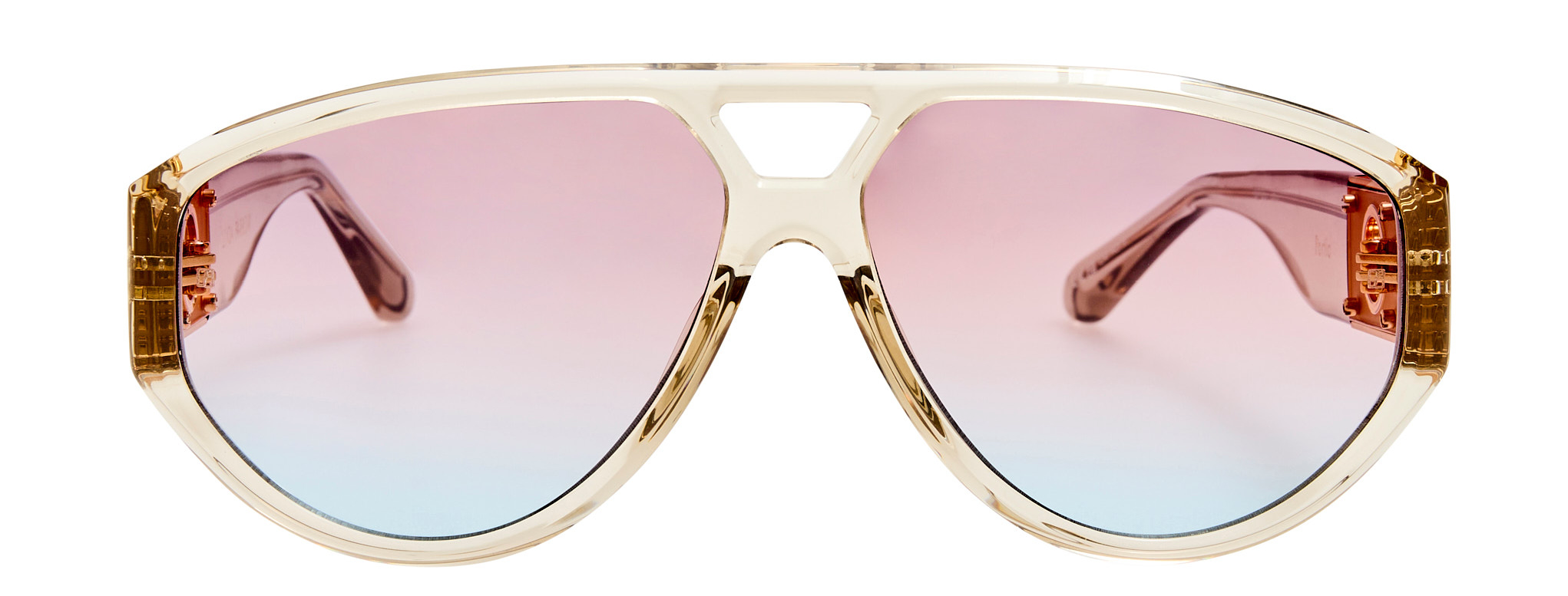 Color_LFL1652C3SUN - Portia Aviator Frame Sunglasses in Truffle and Dusk Grad LIMITED EDITION