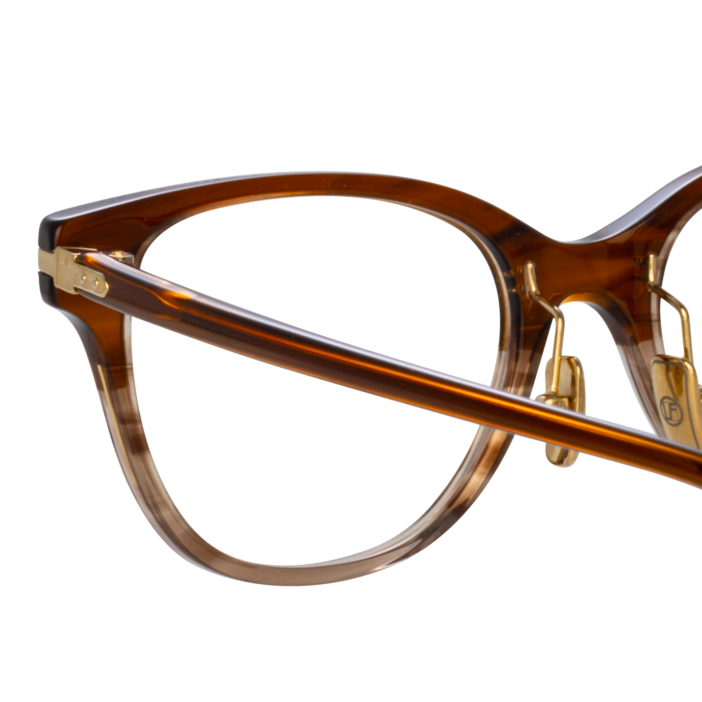 Color_LF86AC3OPT - Hadid Cat-Eye Optical Frame in Caramel Horn