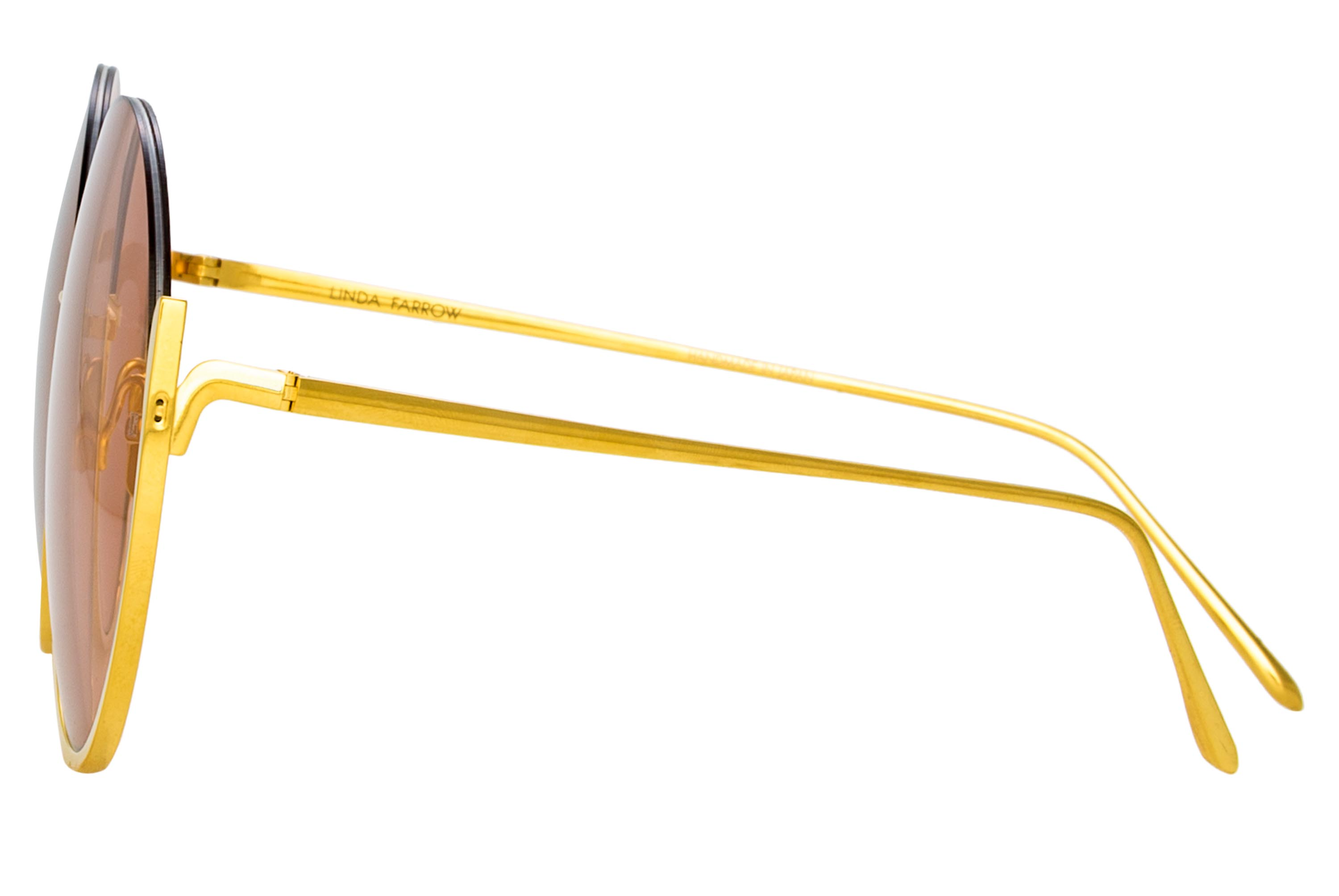 Color_LFL1006C3SUN - Olivia Round Sunglasses in Yellow Gold